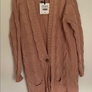 Boyfriend, cable cardigan